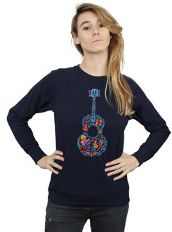 Disney dames coco gitaarpatroon sweatshirt Blauw - M