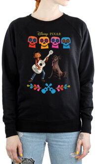Disney dames coco miguel logo sweatshirt Zwart - XXL