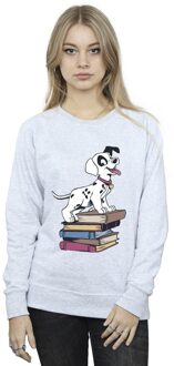Disney Dames/Dames 101 Dalmatiërs Boeken Sweatshirt (Sportgrijs) - maat L Lichtgrijs