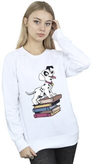 Disney Dames/Dames 101 Dalmatiërs Boeken Sweatshirt (Wit) - XL