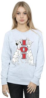 Disney Dames/Dames 101 Dalmatiërs Familie Sweatshirt (Sportgrijs) Lichtgrijs - 2XL