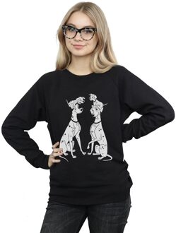 Disney Dames/Dames 101 Dalmatiërs Familie Sweatshirt (Zwart) - maat XL