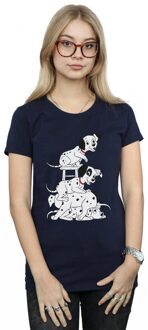 Disney Dames/Dames 101 Dalmatiërs Stoel Katoenen T-Shirt (Marineblauw) - maat XL Navy