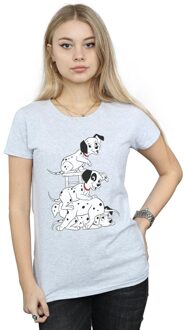 Disney Dames/Dames 101 Dalmatiërs Stoel Katoenen T-Shirt (Sportgrijs) Lichtgrijs - XL