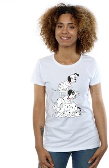 Disney Dames/Dames 101 Dalmatiërs Stoel Katoenen T-Shirt (Wit) - maat L