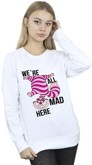 Disney Dames/Dames Alice In Wonderland Allemaal Gek Hier Sweatshirt (Wit)