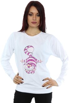 Disney Dames/Dames Alice In Wonderland Cheshire Cat Upside Down Sweatshirt (Wit) - M