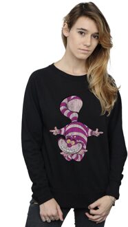 Disney Dames/Dames Alice In Wonderland Cheshire Cat Upside Down Sweatshirt (Zwart) - 2XL