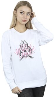 Disney Dames/Dames Alice In Wonderland In Een Wereld Van Mijn Eigen Sweatshirt (Wit)