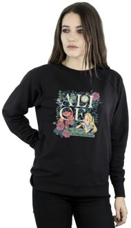 Disney Dames/Dames Alice In Wonderland Leafy Garden Sweatshirt (Zwart) - 2XL