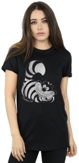Disney Dames/Dames Alice In Wonderland Mono Cheshire Cat Katoenen Vriendje T-shirt (Zwart) - maat 3XL