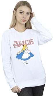 Disney Dames/Dames Alice In Wonderland Take A Bow Sweatshirt (Wit)