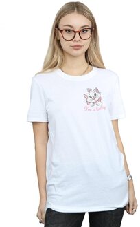 Disney Dames/Dames Aristocats Marie I´m A Lady Borast Print Katoenen Vriendje T-shirt (Wit) - maat L
