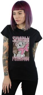 Disney Dames/Dames Aristokatten Marie Simply Purrfect Hommage Katoenen T-Shirt (Zwart) - maat M