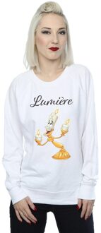 Disney Dames/Dames Beauty And The Beast Be Our Guest Sweatshirt (Wit)