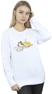 Disney Dames/Dames Beauty And The Beast Belle Leest Sweatshirt (Wit) - maat S