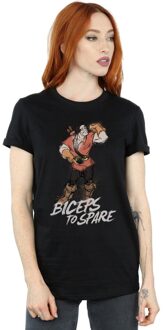 Disney Dames/Dames Beauty And The Beast Gaston Biceps To Spare Katoenen Vriendje T-shirt (Zwart) - 2XL