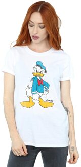 Disney Dames/Dames boos Donald Duck katoenen vriendje T-shirt (Wit) - maat 2XL