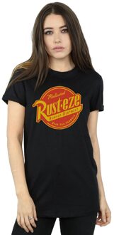 Disney Dames/Dames Cars Roest-Eze Logo Boyfriend T-shirt (Zwart)