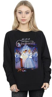 Disney Dames/Dames Cinderella Collage Poster Sweatshirt (Zwart)