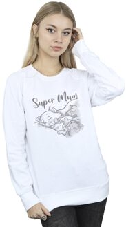 Disney Dames/Dames Classics Marie Super Mum Sweatshirt (Wit)