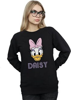 Disney Dames/Dames Daisy Eend Gezicht Katoenen Vriend T-shirt (Zwart) - L