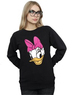 Disney Dames/Dames Daisy Eend Hoofd Geschilderd Sweatshirt (Zwart) - 2XL