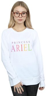 Disney Dames/Dames De Kleine Zeemeermin Ariel Grafisch Sweatshirt (Wit) - maat