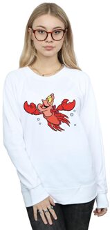 Disney Dames/Dames De Kleine Zeemeermin Sebastian Bubbels Sweatshirt (Wit)