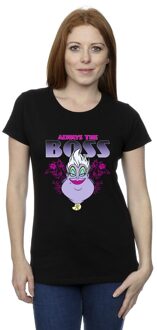 Disney Dames/Dames De Kleine Zeemeermin Ursula Mama Is De Baas Katoenen T-Shirt (Zwart) - maat