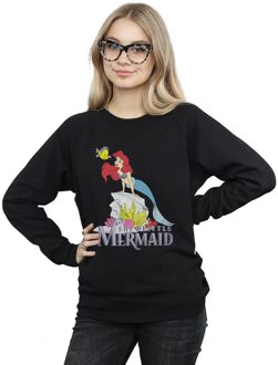 Disney Dames/Dames De Kleine Zeemeermin Zeevriendin Sweatshirt (Zwart)