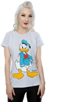 Disney Dames/Dames Donald Duck Boos Katoenen T-Shirt (Heide Grijs) - M
