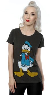Disney Dames/Dames Donald Duck Boos Katoenen T-Shirt (Licht Grafiet) - maat XL Grijs
