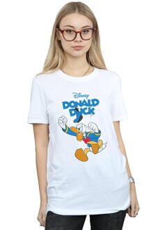 Disney Dames/Dames Donald Duck Woedend Donald Katoenen Vriendje T-shirt (Wit) - S
