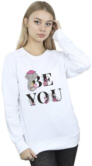 Disney Dames/Dames Dumbo Be You Sweatshirt (Wit) - maat