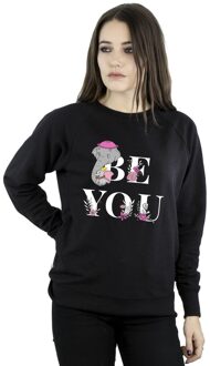 Disney Dames/Dames Dumbo Be You Sweatshirt (Zwart) - maat 2XL