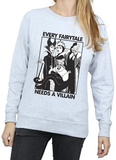 Disney Dames/Dames Elk sprookje heeft een schurk nodig Sweatshirt (Heide Grijs) - L