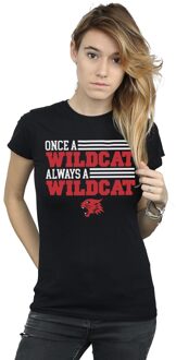 Disney Dames/Dames High School Musical The Musical Once A Wildcat Katoenen T-Shirt (Zwart) - maat