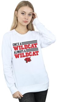 Disney Dames/Dames High School Musical The Musical Once A Wildcat Sweatshirt (Wit) - maat L