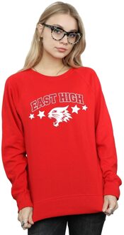 Disney Dames/Dames High School Musical The Musical Wildcat Stars Sweatshirt (Rood) - maat S
