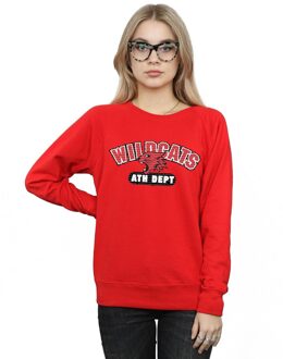 Disney Dames/Dames High School Musical The Musical Wildcats Athletic Sweatshirt (Rood) - maat M