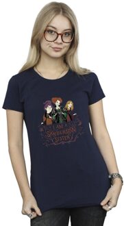 Disney Dames/Dames Hocus Pocus Sanderson Zus Katoenen T-Shirt (Marineblauw) - maat Navy