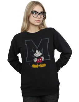 Disney Dames/Dames Klassiek M Mickey Mouse Sweatshirt (Zwart)
