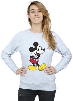 Disney Dames/Dames Klassiek Mickey Mouse Sweatshirt (Heide Grijs) - maat M