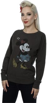 Disney Dames/Dames Klassiek Minnie Mouse Heather Sweatshirt (Licht Grafiet) Grijs - L