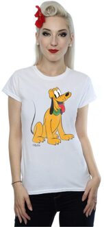 Disney Dames/Dames Klassiek Pluto Heather T-Shirt (Wit) - maat