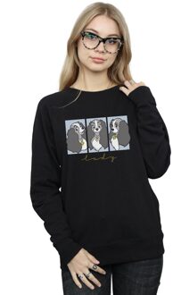 Disney Dames/Dames Lady And The Tramp Dames Frames Sweatshirt (Zwart)