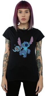 Disney Dames/Dames Lilo And Stitch Hypnotized Katoenen T-Shirt (Zwart) - maat XL