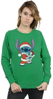 Disney Dames/Dames Lilo And Stitch Kerst Sweatshirt (Iers Groen) - M