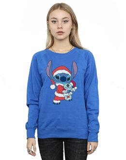 Disney Dames/Dames Lilo And Stitch Kerst Sweatshirt (Koningsblauw) - XL